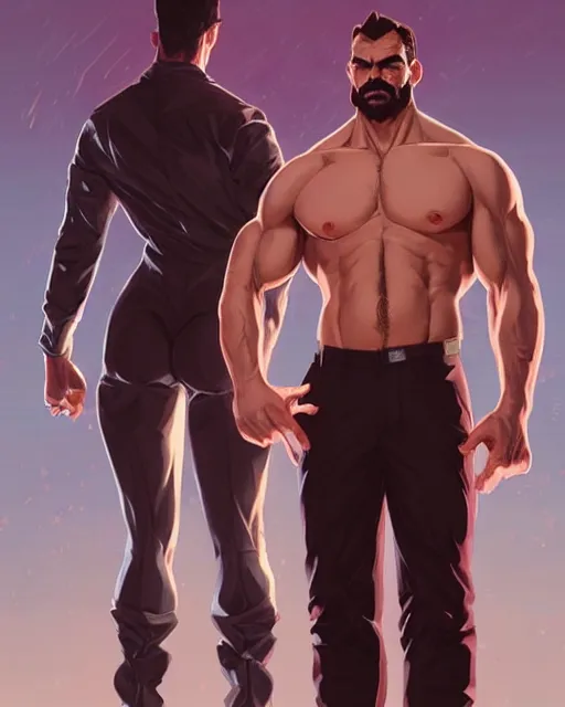 Image similar to gigachad luigi bodybuilder in a expensive suit by ilya kuvshinov, ernest khalimov body by krista sudmalis, fantasy character portrait, futuristic background by laurie greasley, ultra realistic, concept art, intricate details, elegent, digital painting, smooth, sharp focus, illustration, art by artgerm and greg rutkowski and alphonse mucha, artstation