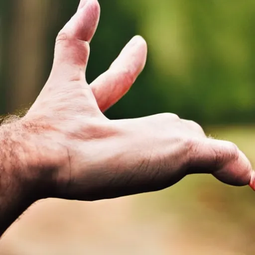 Image similar to close up of a fist raised in the air, highly detailed, 4k