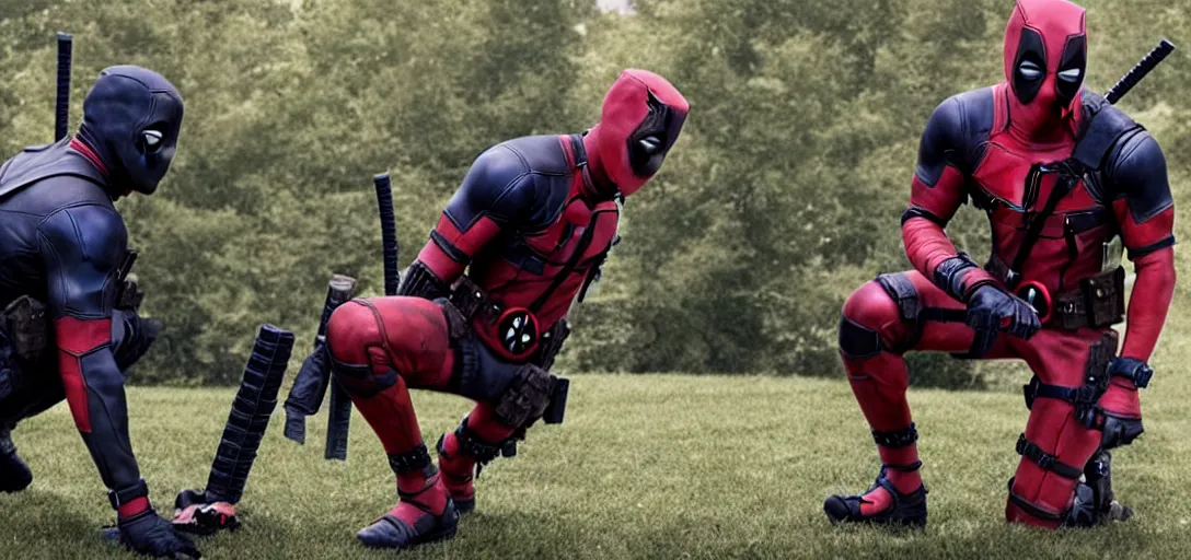 Prompt: deadpool 3 leaked footages