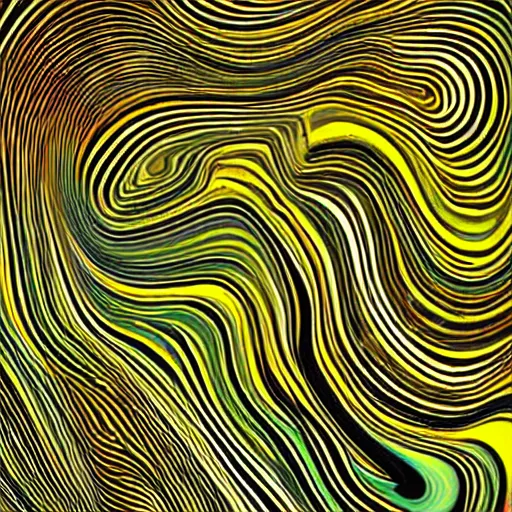 Image similar to olorful abstract geometric background. liquid dynamic gradient hypnotic waves. fluid marble texture art by oscar galvan, willem de kooning, natelle quek