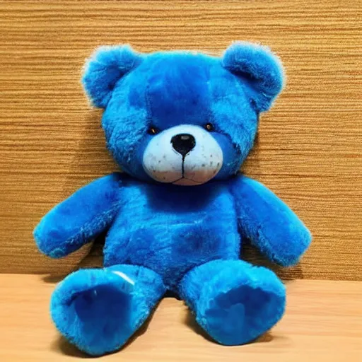 Image similar to a blue cute cat teddy bear