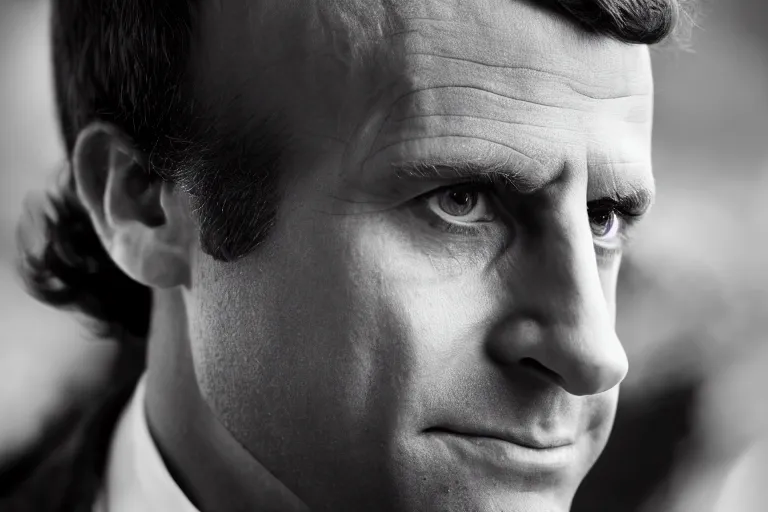 Image similar to closeup portrait of emmanuel macron dressed as napoleon firing the paris gun, natural light, sharp, detailed face, magazine, press, photo, steve mccurry, david lazar, canon, nikon, focus