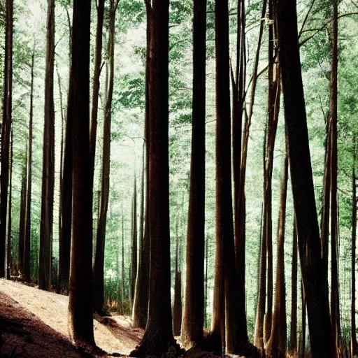 Prompt: a perfect photo of pine forest. Behance
