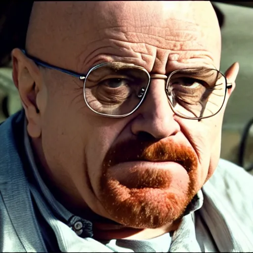 Image similar to danny devito as walter white in breaking bad 4 k, epic, cinematic, focus, movie still, fantasy, serious, extreme detail, atmospheric, dark colour, sharp focus