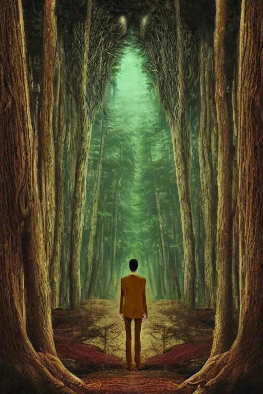 Prompt: man of the forest, surreal