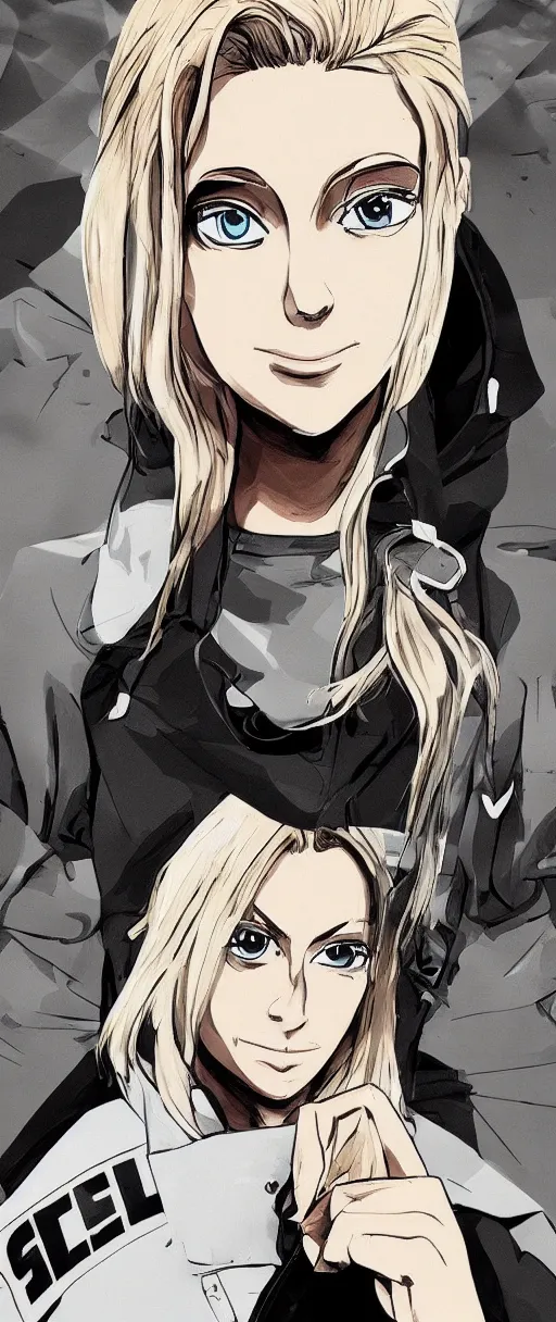 Image similar to streetwear graphic design wallpaper of annie leonhart, streetwear graphic design, phone wallpaper hd