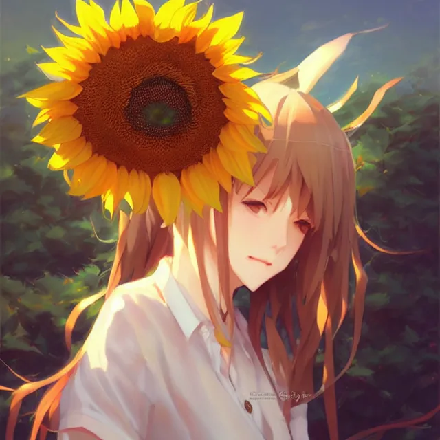 Image similar to sunflower, krenz cushart