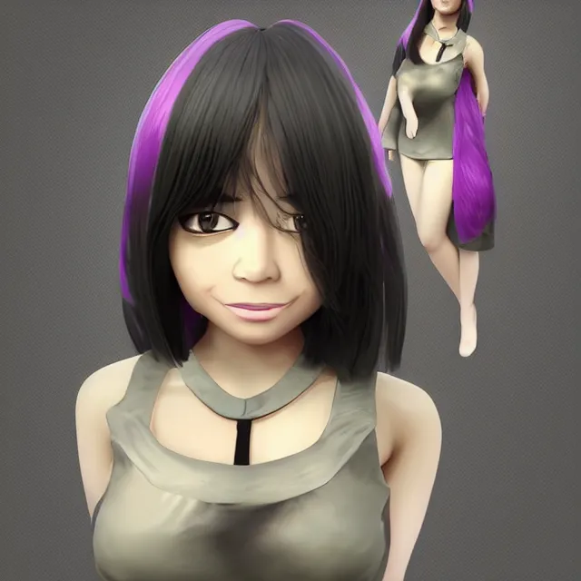 Image similar to Digital 3D ICHIKO Trending on ArtStation