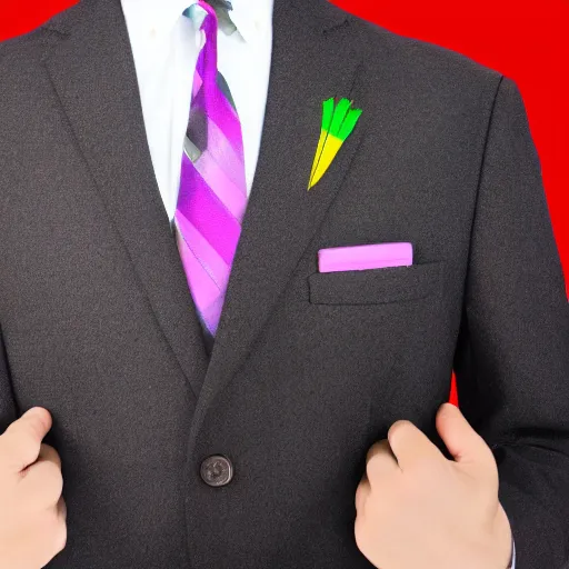 Prompt: Corporate logo of a Knight in a suit and tie looking for a job, colorful, vibrant, sleek