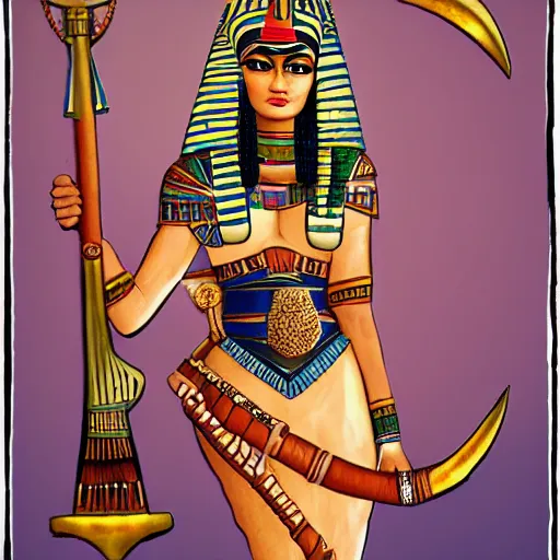 Image similar to Fatdan as an Egyptian godess