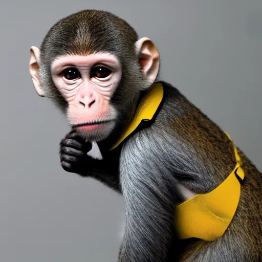 Image similar to a monkey wearing a spacesuit