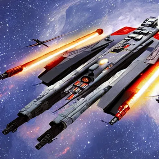 Image similar to the USS X-Wing, Star Trek Star Wars hybrid