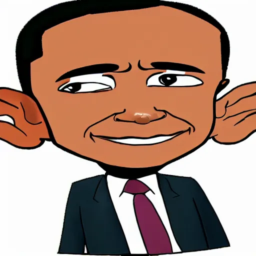 how to draw cartoon obama