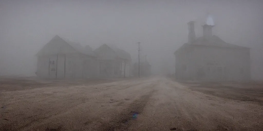 Image similar to Foggy ghost town