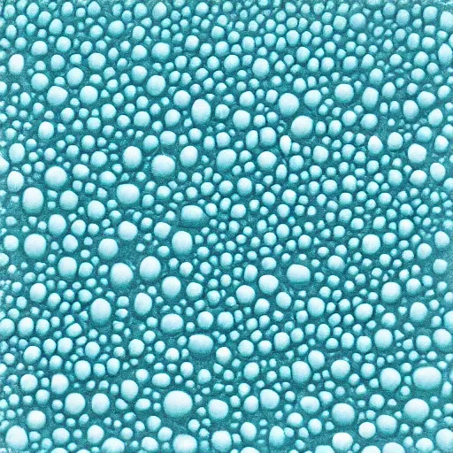 Image similar to highly intricate interlocking tiny aqua blue blobs, ansel adams