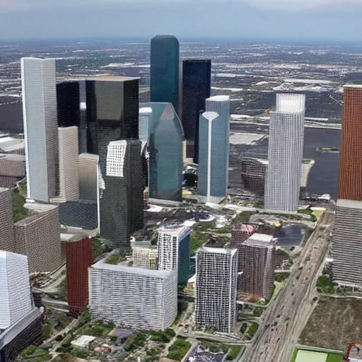 Image similar to houston texas in the year 2 0 4 0