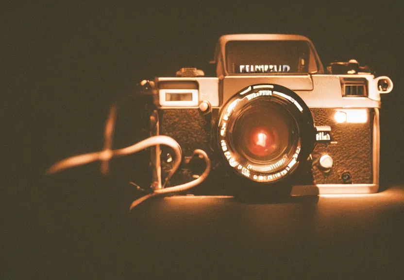 Image similar to a ultra realistic hyper realistic underexposed fujifilm 800 photograph of an intricate device for neon injection