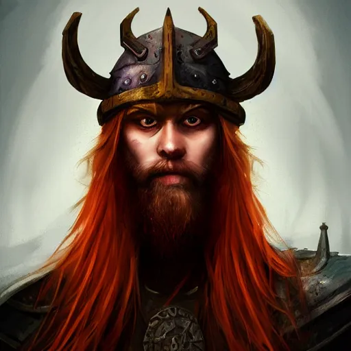 Image similar to fantasy orange viking, portrait, d & d, science fiction, concept art, matte, sharp focus, illustration, concept art,