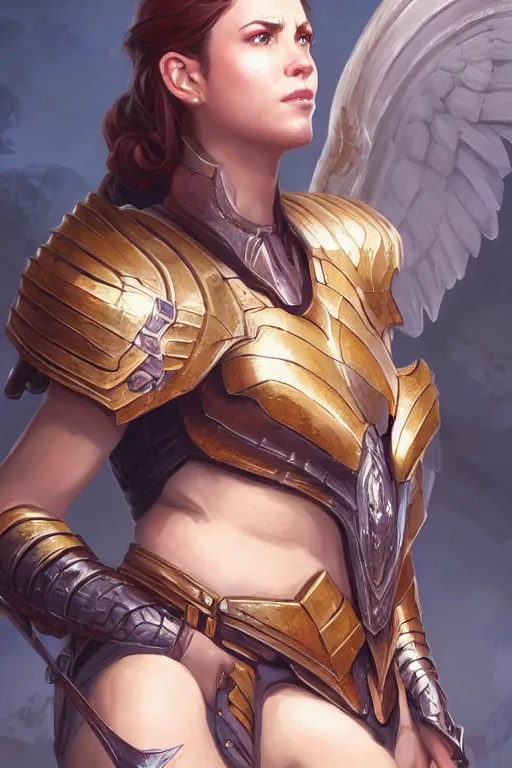 Image similar to amazon valkyrie athena, d & d, fantasy, portrait, highly detailed, headshot, digital painting, trending on artstation, concept art, sharp focus, illustration, art by artgerm and greg rutkowski and magali villeneuve