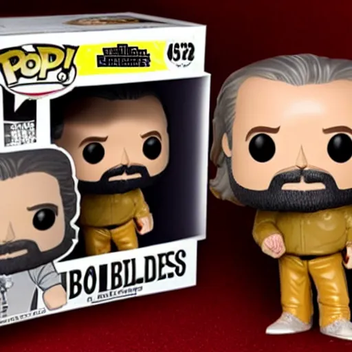 Image similar to The Dude Jeff Bridges holding bowling ball Funko Pop