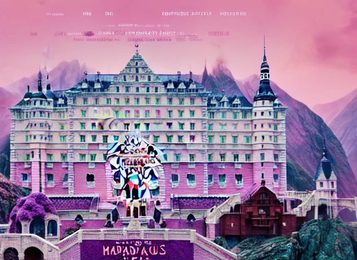 Image similar to a film still of magic in the grand budapest hotel ( 2 0 1 4 )