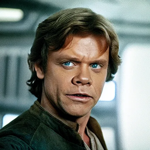 Image similar to a still of mark hamill as han solo in star wars