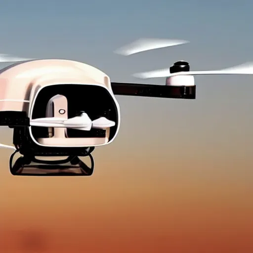 Image similar to a flying car that looks like a drone flying