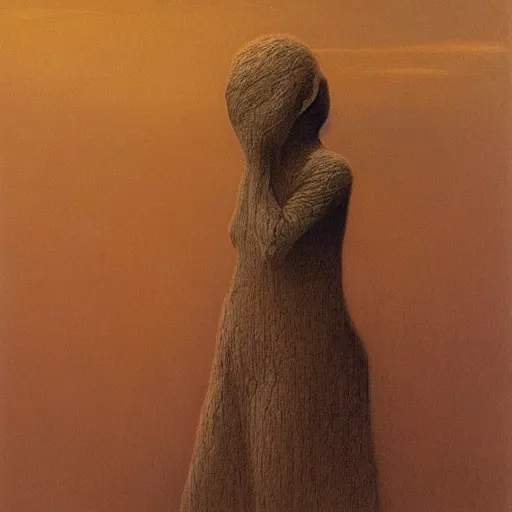 Image similar to One Piece made by Zdzislaw Beksinski