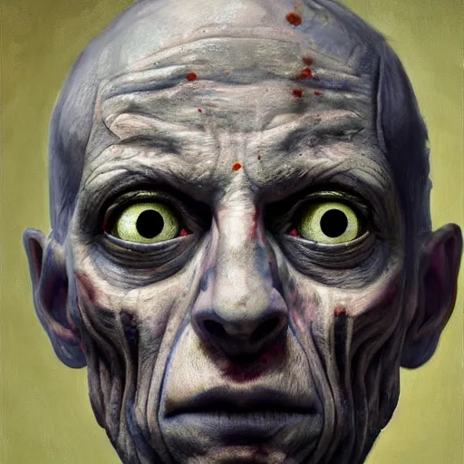 Prompt: Intricate five star Zombue Doctor facial portrait by Pablo Picasso and Greg Rutkowski, oil on canvas, HDR, high detail, Photo realistic, hyperrealism,matte finish, high contrast, 3d depth, masterpiece, vivid and vibrant colors, enhanced light effect, enhanced eye detail,artstationhd