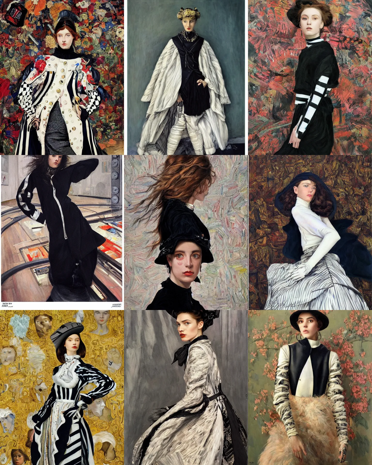 Prompt: a highly - detailed, 2 0 2 0 s streetwear, full - length portrait painting. james tissot, vogue magazine, zinaida serebriakova, edward hopper, annie leibovitz. a modern!!!!! 2 0 1 0 s vogue fashion photography portrait, studio photography portrait, background, fully - clothed!!!.