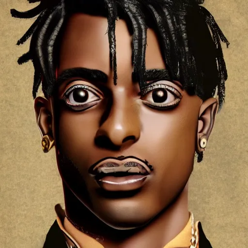 Image similar to playboi carti in steampunk style digital art 4 k the detailed super realistic