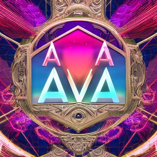 Image similar to a and w vaporwave logo, digital art, cosmic, 3 d high definition, trending on art station, photorealistic, high resolution, 8 k, octane, hyper detailed, insane details, intricate, elite, ornate, elegant trend, highly detailed and intricate, sharp focus, photography, unreal engine