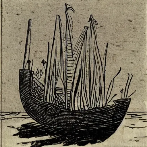 Prompt: viking longship, norse
