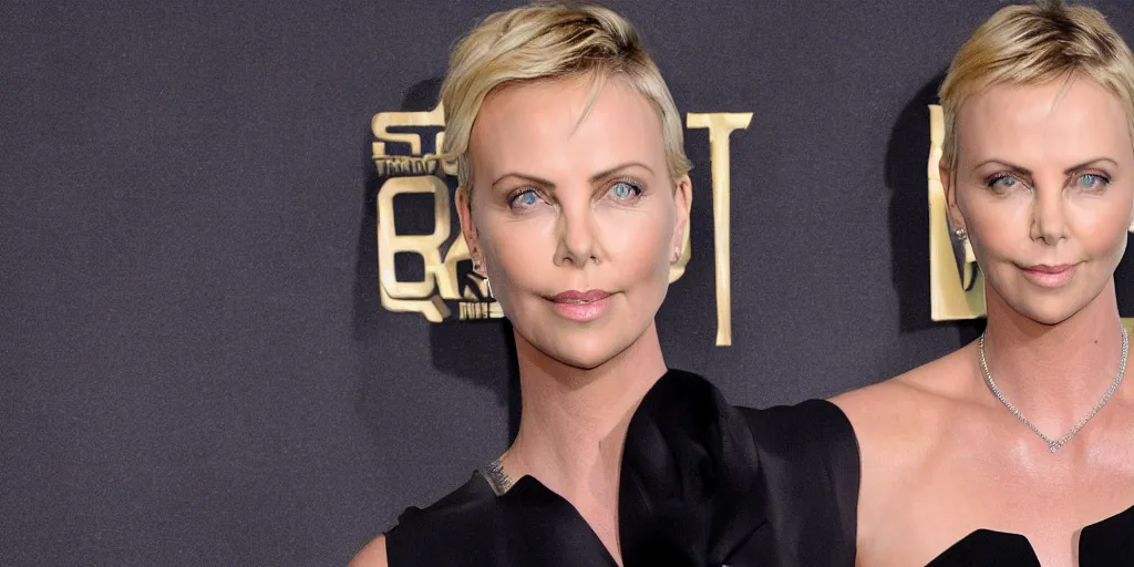Image similar to Charlize Theron is the captain of the starship Enterprise in the new Star Trek movie