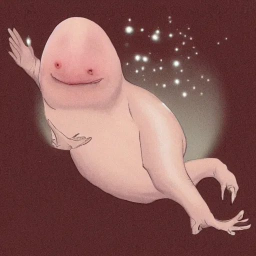 Image similar to blobfish as a human