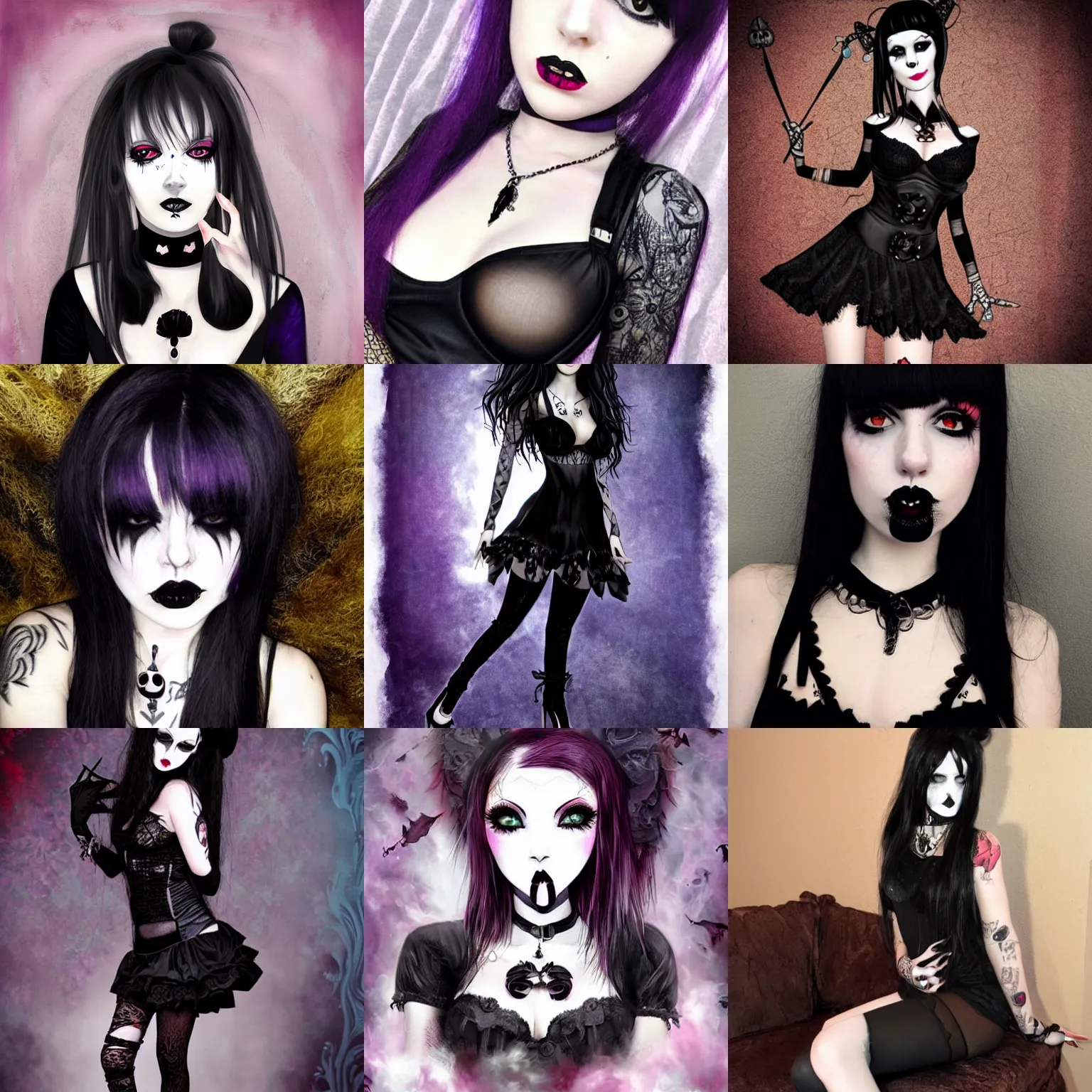 Image similar to goth girlfriend