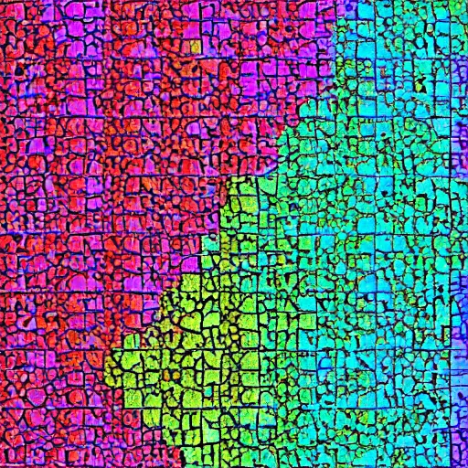 Prompt: a colorful autostereogram of a corrupting mind virus