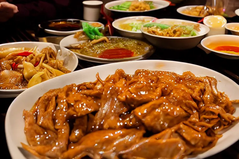 Image similar to chinese food, photograph captured at asian buffet restauraunt.