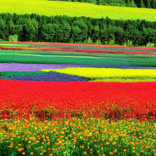 Image similar to flower field