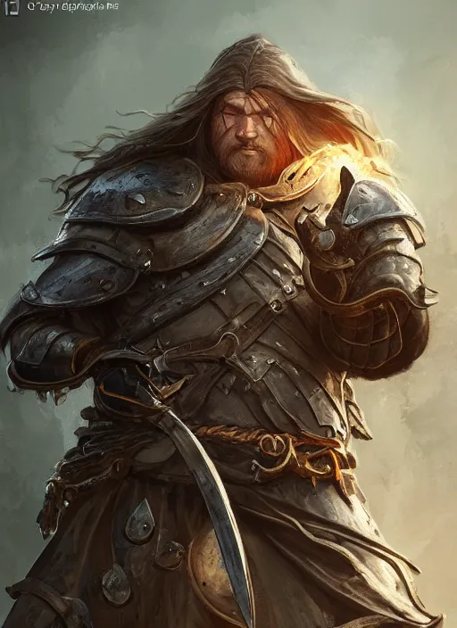 Image similar to blacksmith ultra detailed fantasy, elden ring, realistic, dnd character portrait, full body, dnd, rpg, lotr game design fanart by concept art, behance hd, artstation, deviantart, global illumination radiating a glowing aura global illumination ray tracing hdr render in unreal engine 5