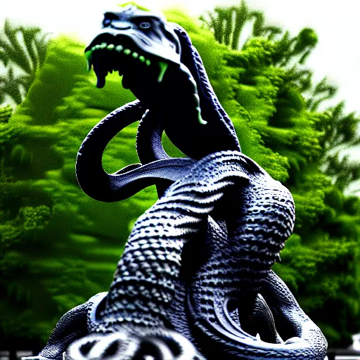 Image similar to kraken statue, 8 k