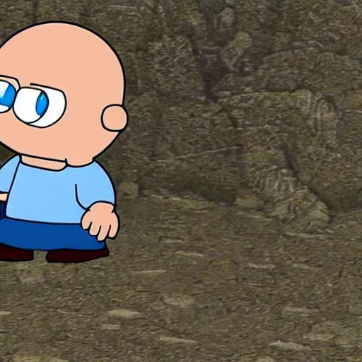 Image similar to Stewie Griffin as a character in Dark Souls 3