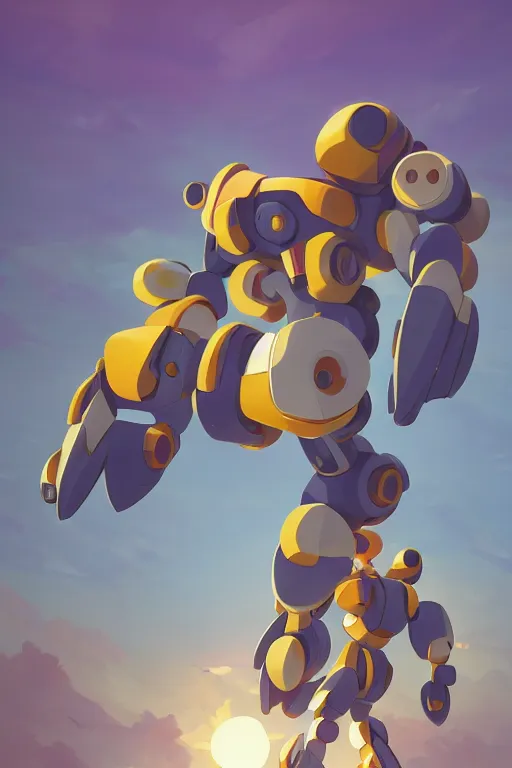 Image similar to metabots medabots medarotto medarot robot minimalist comics, behance hd by jesper ejsing, by rhads, makoto shinkai and lois van baarle, ilya kuvshinov, rossdraws global illumination ray tracing hdr radiating a glowing aura