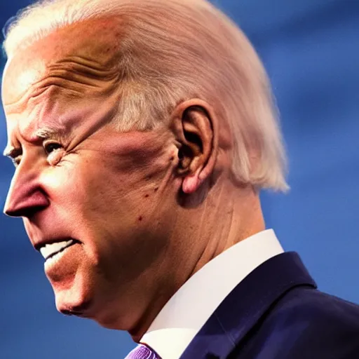 Image similar to joe biden addicted to steroids