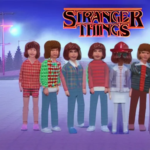 Image similar to Stranger Things 4 in roblox