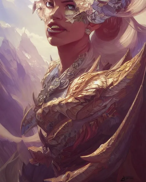 Image similar to Portrait of an azure dragon person, HD, illustration, epic, D&D, fantasy, intricate, elegant, highly detailed, digital painting, artstation, concept art, smooth, sharp focus, illustration, art by artgerm and greg rutkowski and alphonse mucha, monster hunter illustrations art book