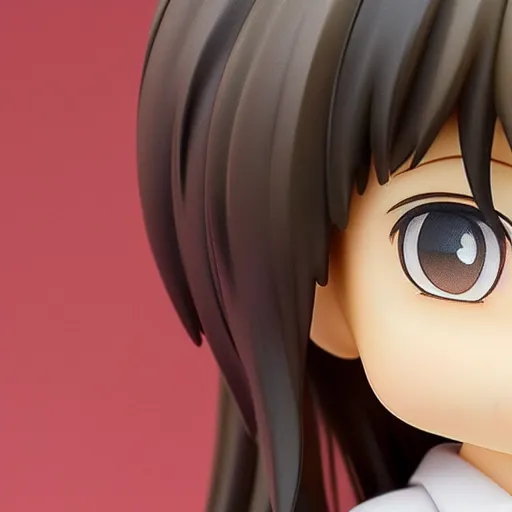 Prompt: high quality portrait thick painting of nendoroid cute girl by hayao miyazaki , medium close-up