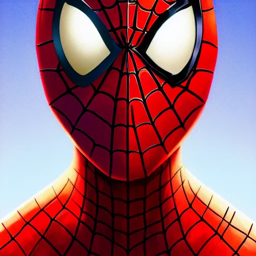 Image similar to face icon stylized minimalist spiderman, loftis, cory behance hd by jesper ejsing, by rhads, makoto shinkai and lois van baarle, ilya kuvshinov, rossdraws global illumination