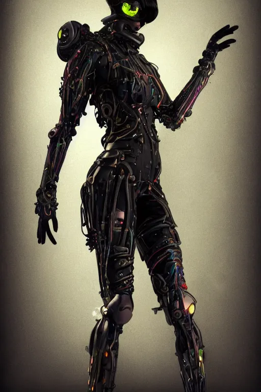 Image similar to a beautiful insufficently dressed metahuman biomechanical heavily cybered female shadowrunner fullbody portrait by echo chernik in the style of shadowrun returns pc game. 8k 3d realistic render. Dark atmosphere volumetric lighting. Cyberpunk feel. Hypermaximalist ultradetailed cinematic charachter concept art. Uncut, unzoom, centered, slightly distant, but clearly visible, feminine pose. Digital illustration. View from below
