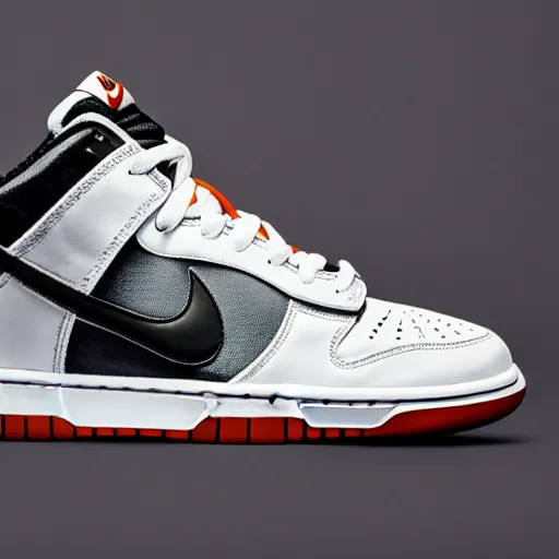 Image similar to nike dunk sneakers press photograph